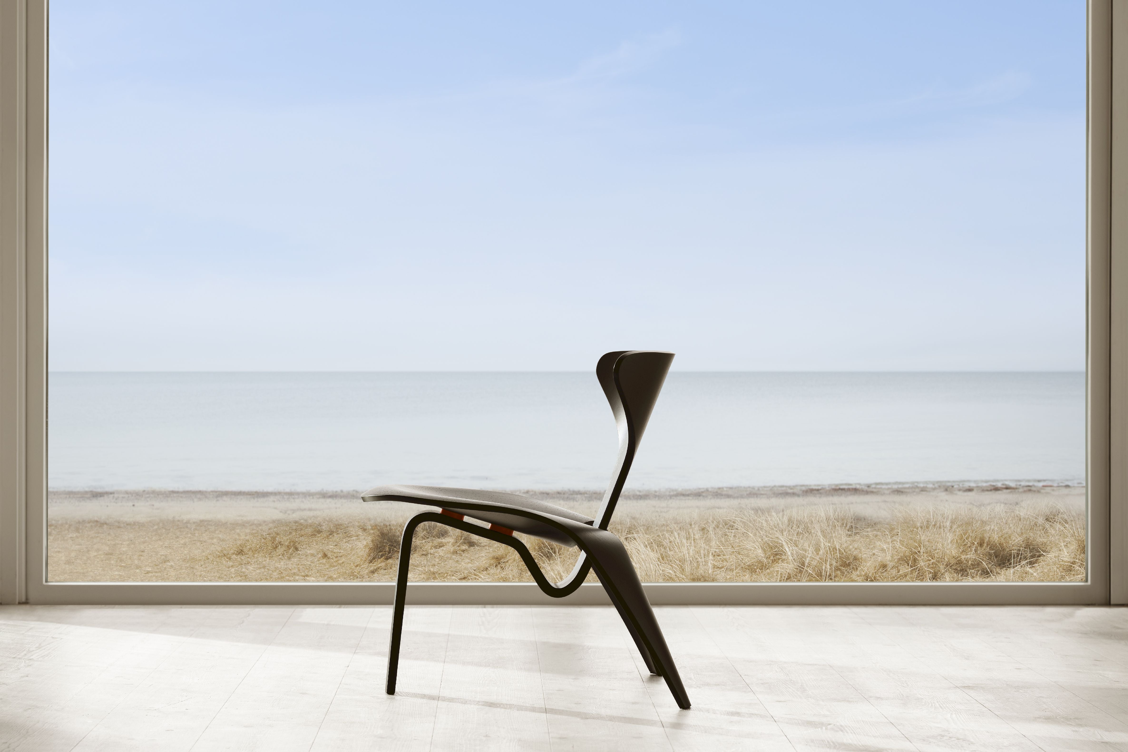 [product_category]-Fritz Hansen Pk0 A Lounge Chair, Black-Fritz Hansen-PK0-A-BlackAsh-FRI-9