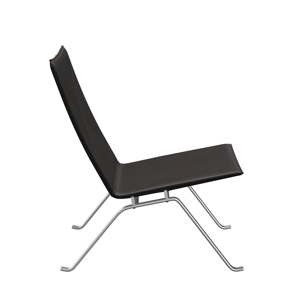 [product_category]-Fritz Hansen Pk22 Lounge Chair, Aura Black Brown-Fritz Hansen-PK22-CLBBR-SBSS-FRI-3