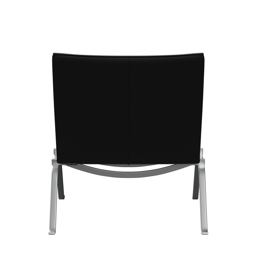 [product_category]-Fritz Hansen Pk22 Lounge Chair, Aura Black Brown-Fritz Hansen-PK22-CLBBR-SBSS-FRI-4
