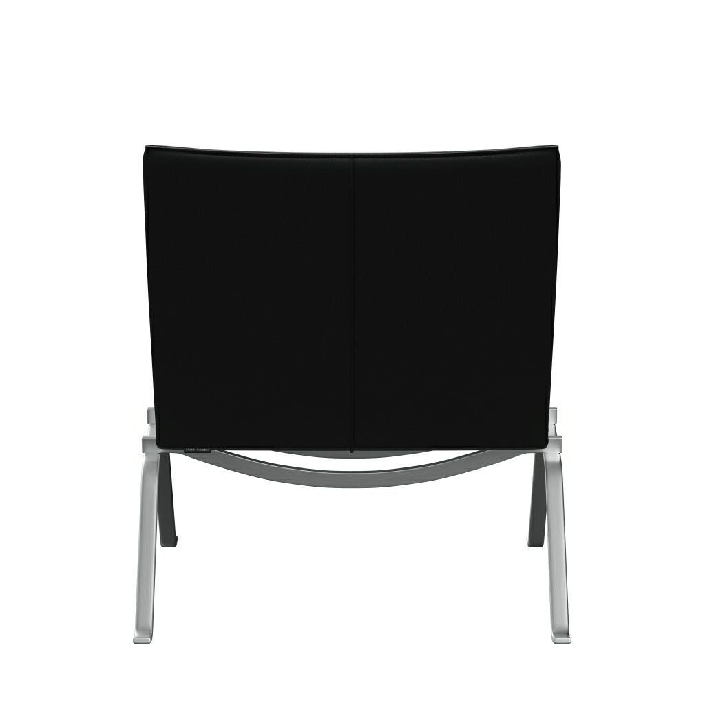 [product_category]-Fritz Hansen Pk22 Lounge Chair, Aura Black-Fritz Hansen-PK22-CLBLA-SBSS-FRI-4
