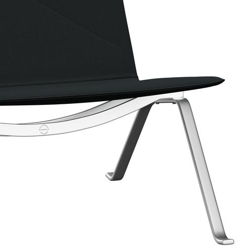 [product_category]-Fritz Hansen Pk22 Lounge Chair, Canvas Black-Fritz Hansen-PK22-CANBL-SBSS-FRI-7