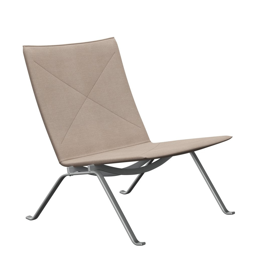 [product_category]-Fritz Hansen Pk22 Lounge Chair, Canvas Canvas Nature-Fritz Hansen-PK22-CANNA-SBSS-FRI-1