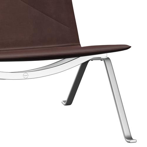 [product_category]-Fritz Hansen Pk22 Lounge Chair, Embrace Chocolate-Fritz Hansen-PK22-SECHOC-SBSS-FRI-7