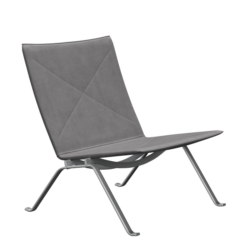 [product_category]-Fritz Hansen Pk22 Lounge Chair, Embrace Concrete-Fritz Hansen-PK22-SECONC-SBSS-FRI-1