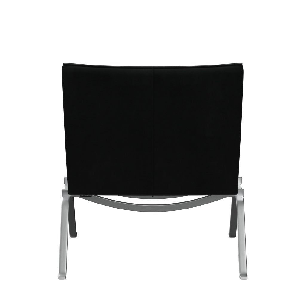 [product_category]-Fritz Hansen Pk22 Lounge Chair, Grace Black-Fritz Hansen-PK22-ELBLA-SBSS-FRI-4