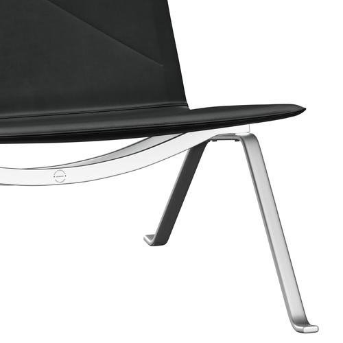 [product_category]-Fritz Hansen Pk22 Lounge Chair, Grace Black-Fritz Hansen-PK22-ELBLA-SBSS-FRI-7
