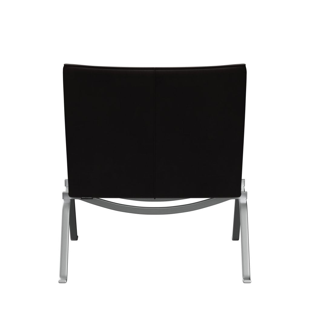 [product_category]-Fritz Hansen Pk22 Lounge Chair, Grace Dark Brown-Fritz Hansen-PK22-ELDBR-SBSS-FRI-4