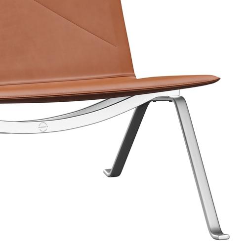 [product_category]-Fritz Hansen Pk22 Lounge Chair, Grace Walnut-Fritz Hansen-PK22-ELWAL-SBSS-FRI-7