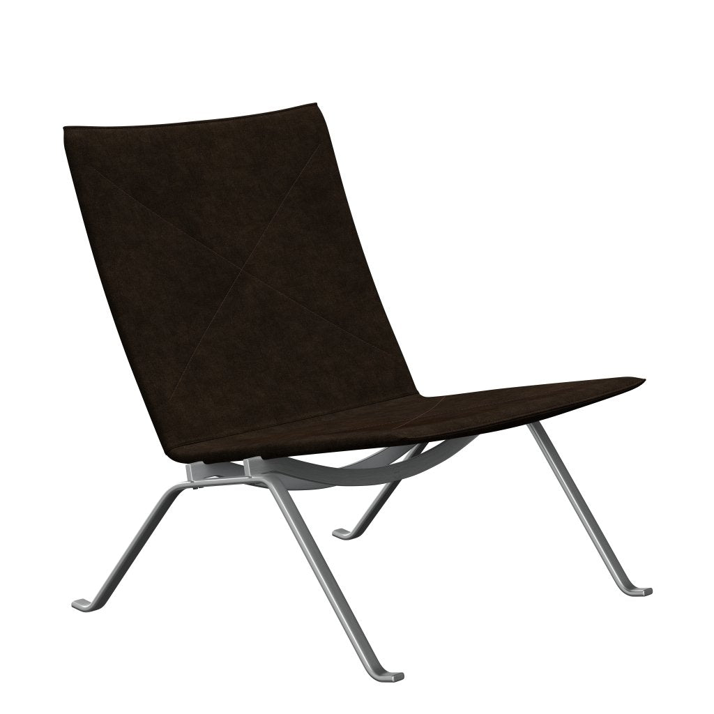 [product_category]-Fritz Hansen Pk22 Lounge Chair, Royal Nubuck Havana-Fritz Hansen-PK22-HAVANA-SBSS-FRI-1