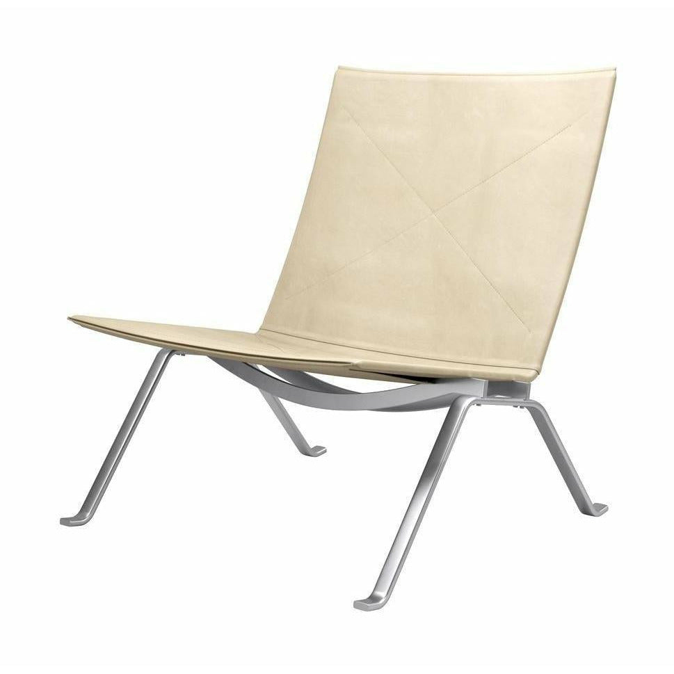 [product_category]-Fritz Hansen Pk22 Lounge Chair Special Edition Royal Nubuck Leather, Ecru-Fritz Hansen-PK22-ANIVERSARY-ROYALNUBUCK-ECRU-FRI-1
