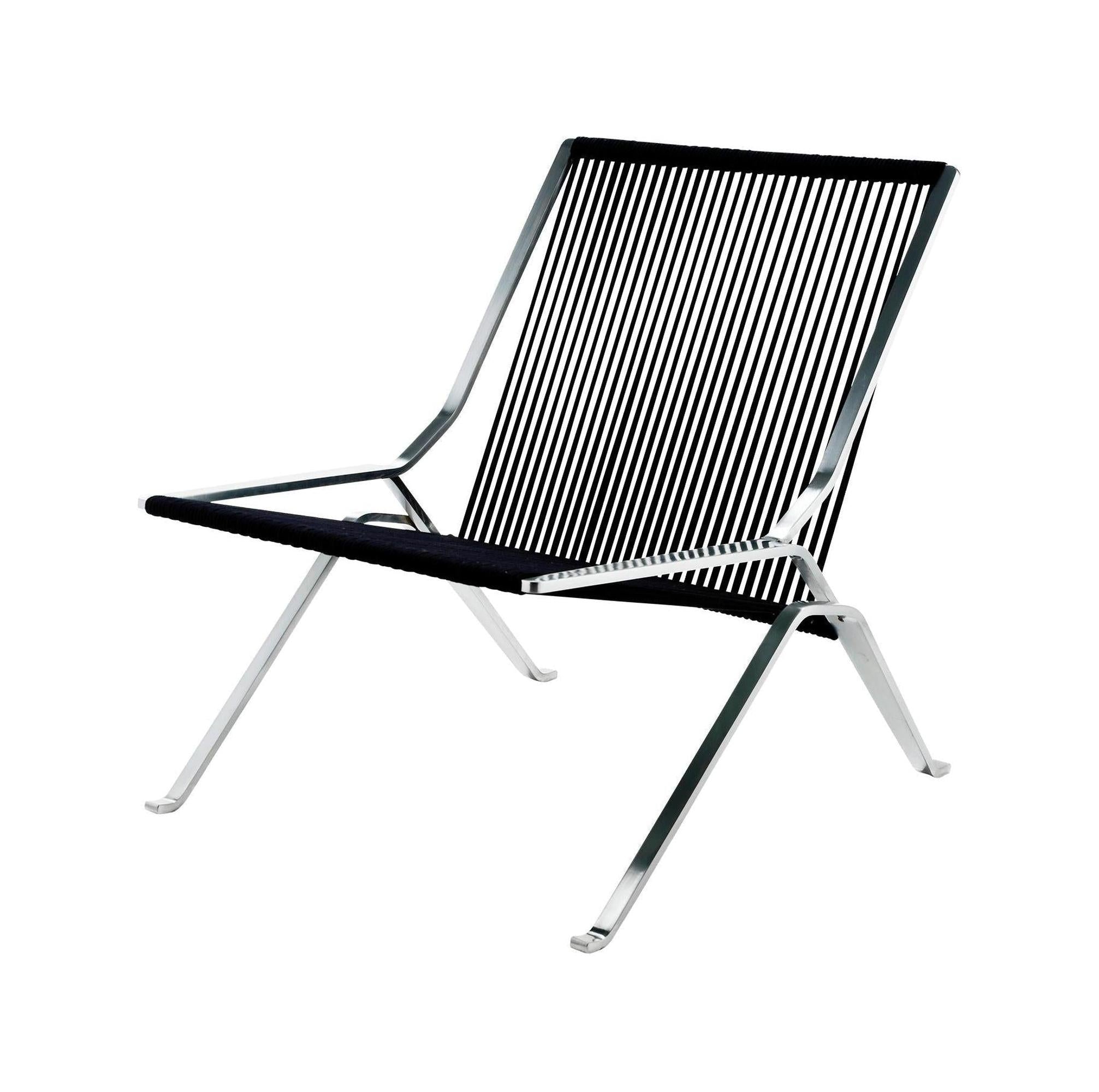 [product_category]-Fritz Hansen Pk25 Lounge Chair, Black-Fritz Hansen-PK25-sort-FRI-1