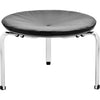 Fritz Hansen Pk33™ Stool Leather, Aura Black