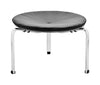 Fritz Hansen Pk33™ Stool Leather, Grace Black