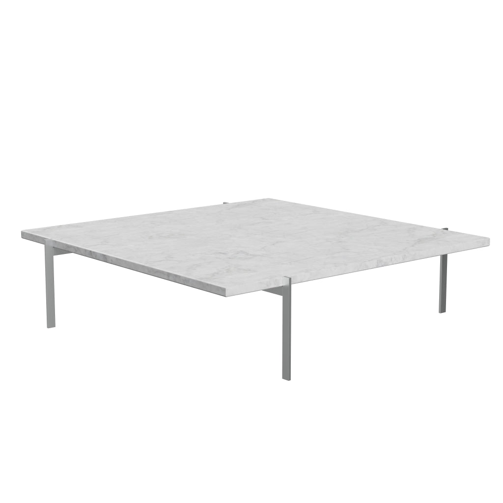 [product_category]-Fritz Hansen Pk61 A Coffee Table 120 Cm, White Marble Matt Polished-Fritz Hansen-PK61A-Stahl-Marmor-Weiss-Matt-FRI-5
