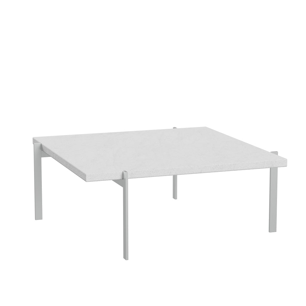 [product_category]-Fritz Hansen Pk61 Coffee Table 80 Cm, White Marble Rolled-Fritz Hansen-PK61-Stahl-Marmor-Weiss-Gerollt-FRI-3