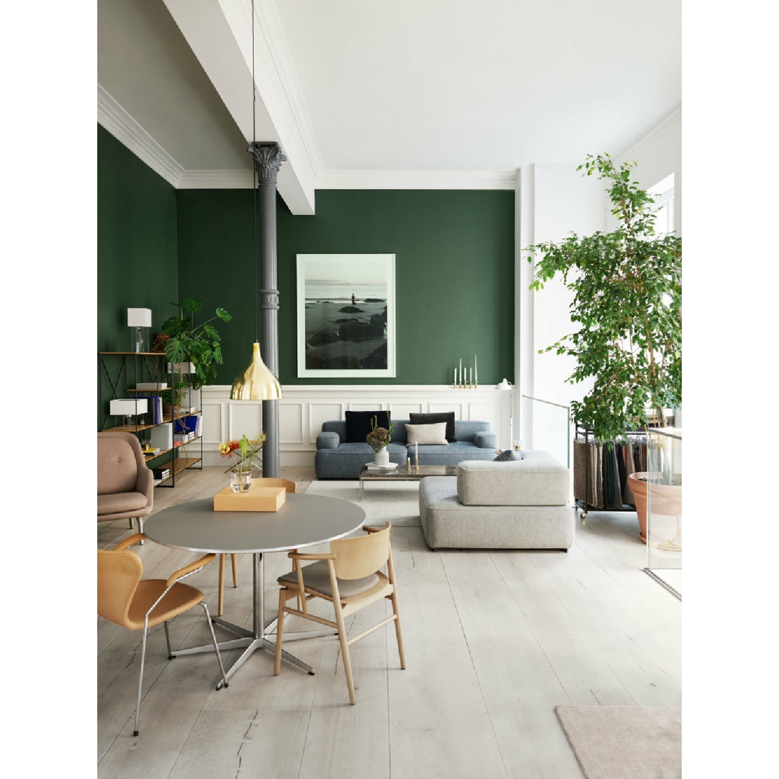 [product_category]-Fritz Hansen Pl240 3 Alphabet 2 Seater Sofa Christianshavn, Dark Orange-Fritz Hansen-PL240-3-CHRIS-1134-FRI-7