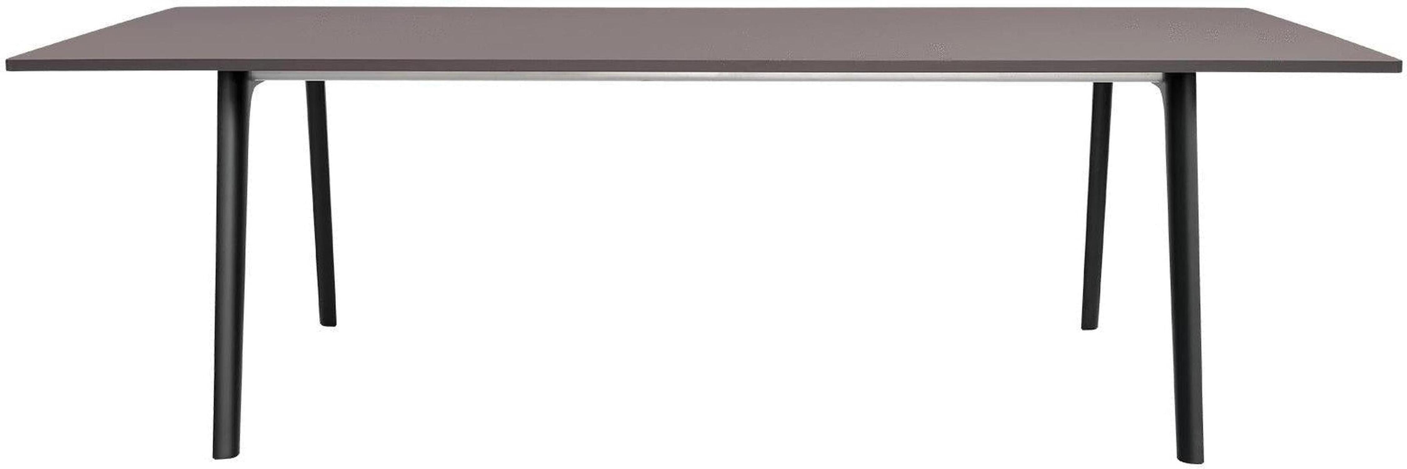 [product_category]-Fritz Hansen Pluralis Table Powdered Reported Aluminium, Mauve Brown Laminate-Fritz Hansen-KS412B-mauvebrown-FRI-1