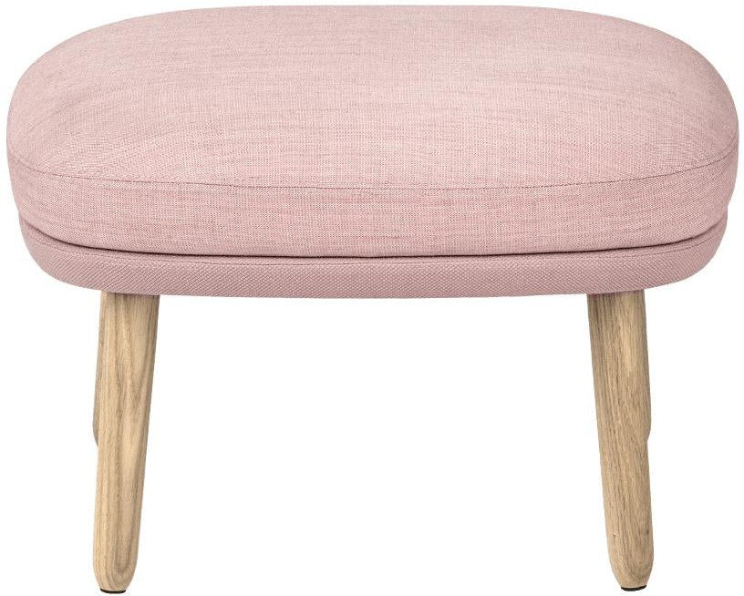 [product_category]-Fritz Hansen Ro Stool Wood, Steelcut Pink/ Canvas Pink-Fritz Hansen-JH12-605/0614-FRI-1