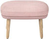 Fritz Hansen Ro™ Stool Wood, Steelcut Pink/ Canvas Pink