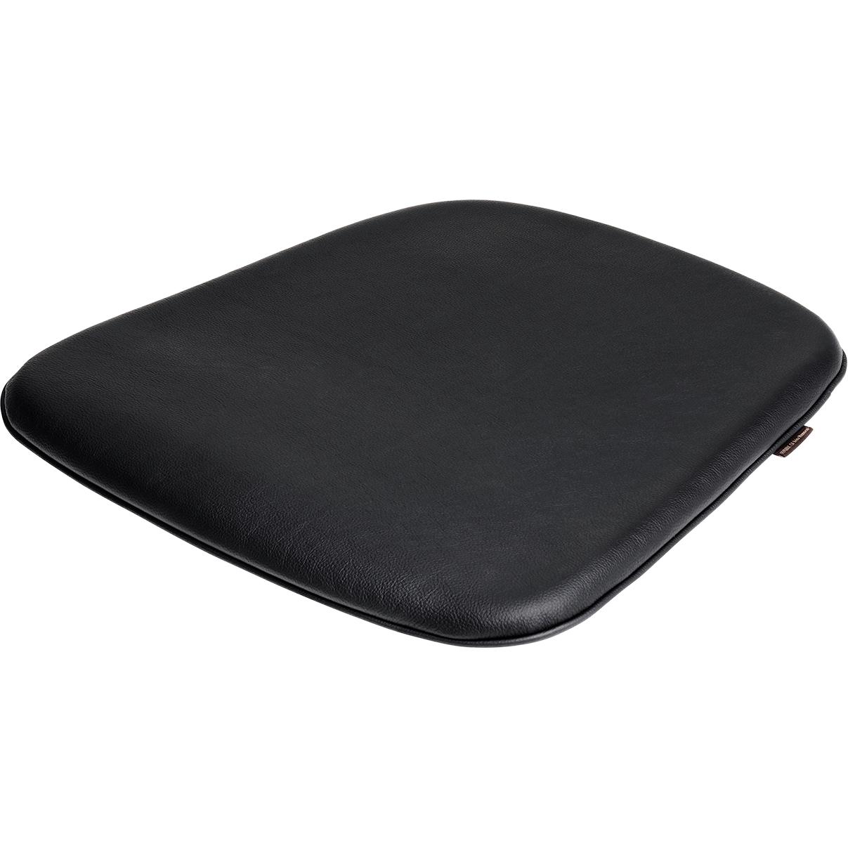 [product_category]-Fritz Hansen Seat Cushion For N01 Chair, Black Leather-Fritz Hansen-N70-black leather-FRI-1