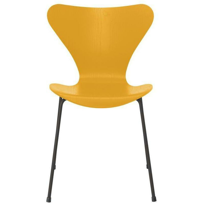 [product_category]-Fritz Hansen Series 7 Chair Colored Ash True Yellow Bowl, Warm Graphite Base-Fritz Hansen-3107-FARVET-TRUE-WARM-FRI-1