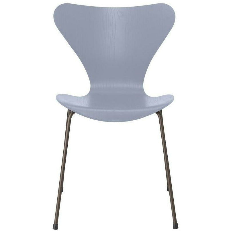 [product_category]-Fritz Hansen Series 7 Chair Dyed Ash Lavender Blue Bowl, Brown Bronze Base-Fritz Hansen-3107-FARVET-LAVENDER-BROWN-FRI-1