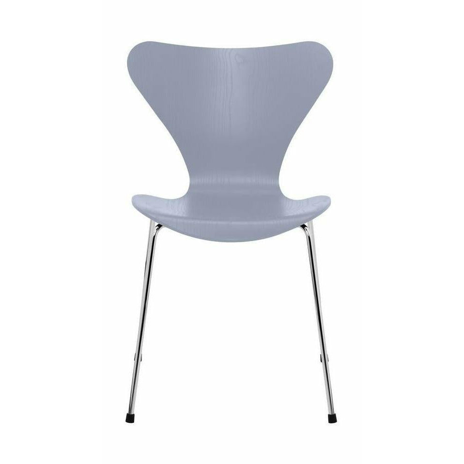 [product_category]-Fritz Hansen Series 7 Chair Dyed Ash Lavender Blue Bowl, Chromed Steel Base-Fritz Hansen-3107-FARVET-LAVENDER-FORKROMET-FRI-1