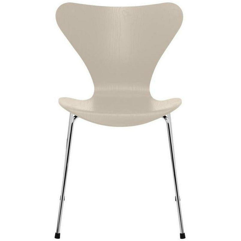[product_category]-Fritz Hansen Series 7 Chair Dyed Ash Light Beige Bowl, Chromed Steel Base-Fritz Hansen-3107-FARVET-LIGHT-FORKROMET-FRI-1