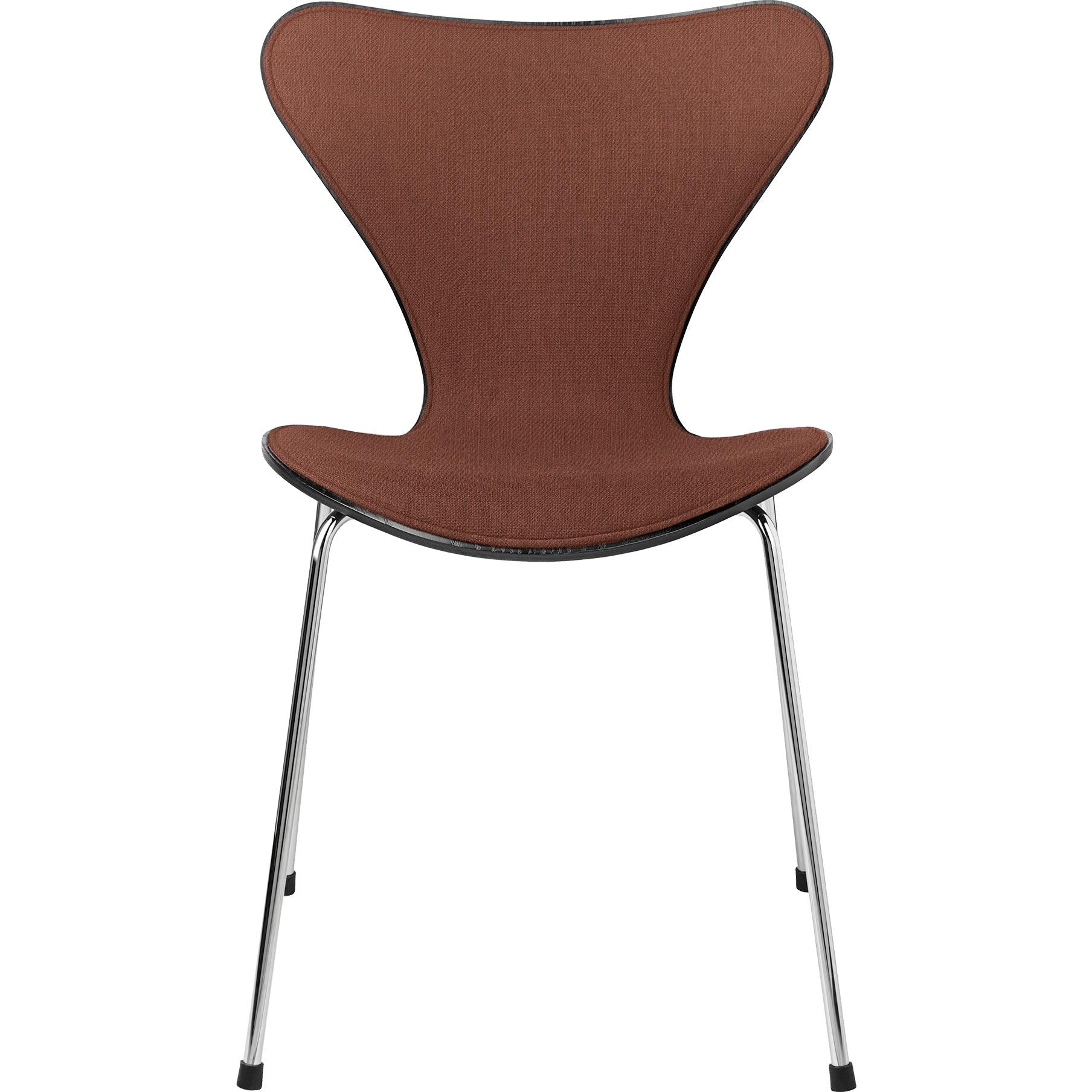 [product_category]-Fritz Hansen Series 7 Chair Front Upholstery Fabric, Black/Orange-Fritz Hansen-3107-FroUph-Black-Orange-FRI-1