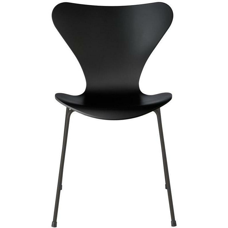 [product_category]-Fritz Hansen Series 7 Chair Lacquered Black Shell, Warm Graphite Base-Fritz Hansen-3107-LAKERET-SORT-WARM-FRI-1