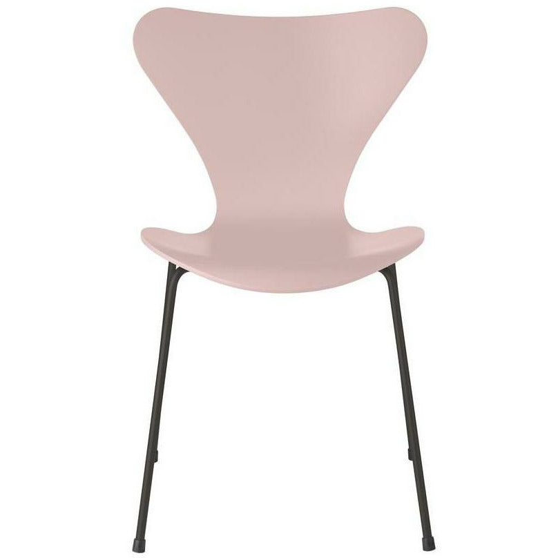 [product_category]-Fritz Hansen Series 7 Chair Lacquered Pale Rose Bowl, Warm Graphite Base-Fritz Hansen-3107-LAKERET-PALE-WARM-FRI-1