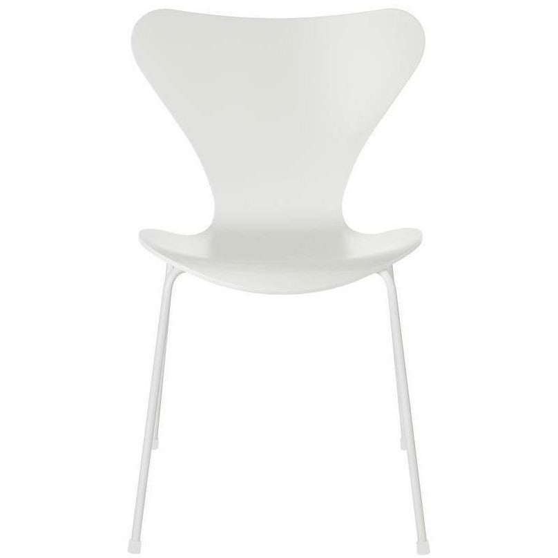 [product_category]-Fritz Hansen Series 7 Chair Lacquered White Shell, White Base-Fritz Hansen-3107-LAKERET-HVID-HVID-FRI-1