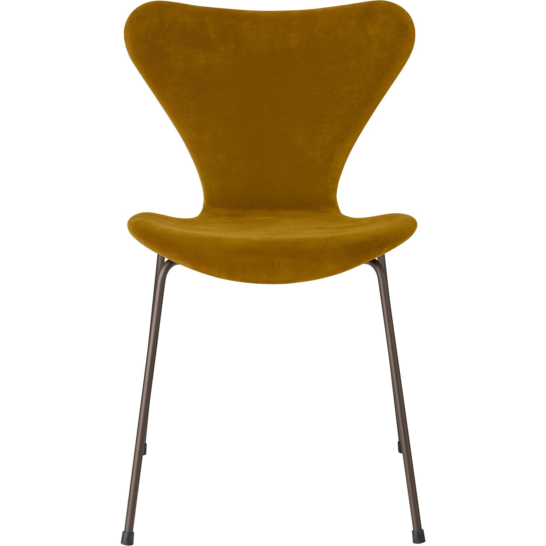 [product_category]-Fritz Hansen Series 7 Chair, Velvet Fully Upholstered, Soft Ox-Fritz Hansen-3107BELFAST-926-softochre-FRI-1