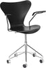 Fritz Hansen Series 7 Swivel křesla barevný popel, černá