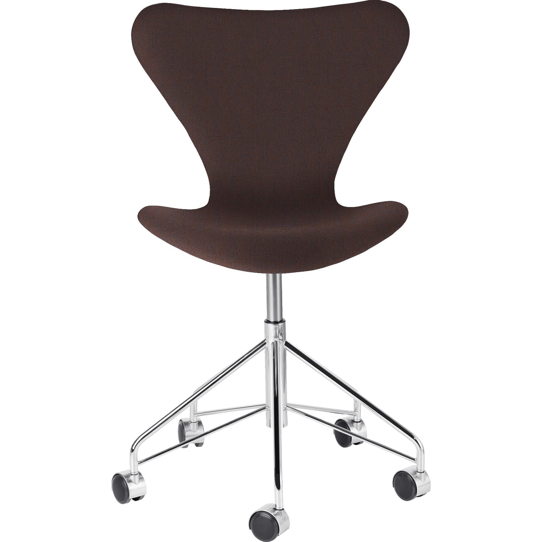 [product_category]-Fritz Hansen Series 7 Swivel Chair Full Upholstery Fabric Christianshavn, Blå/Orange-Fritz Hansen-3117-FulUph-Chris-1135-FRI-1