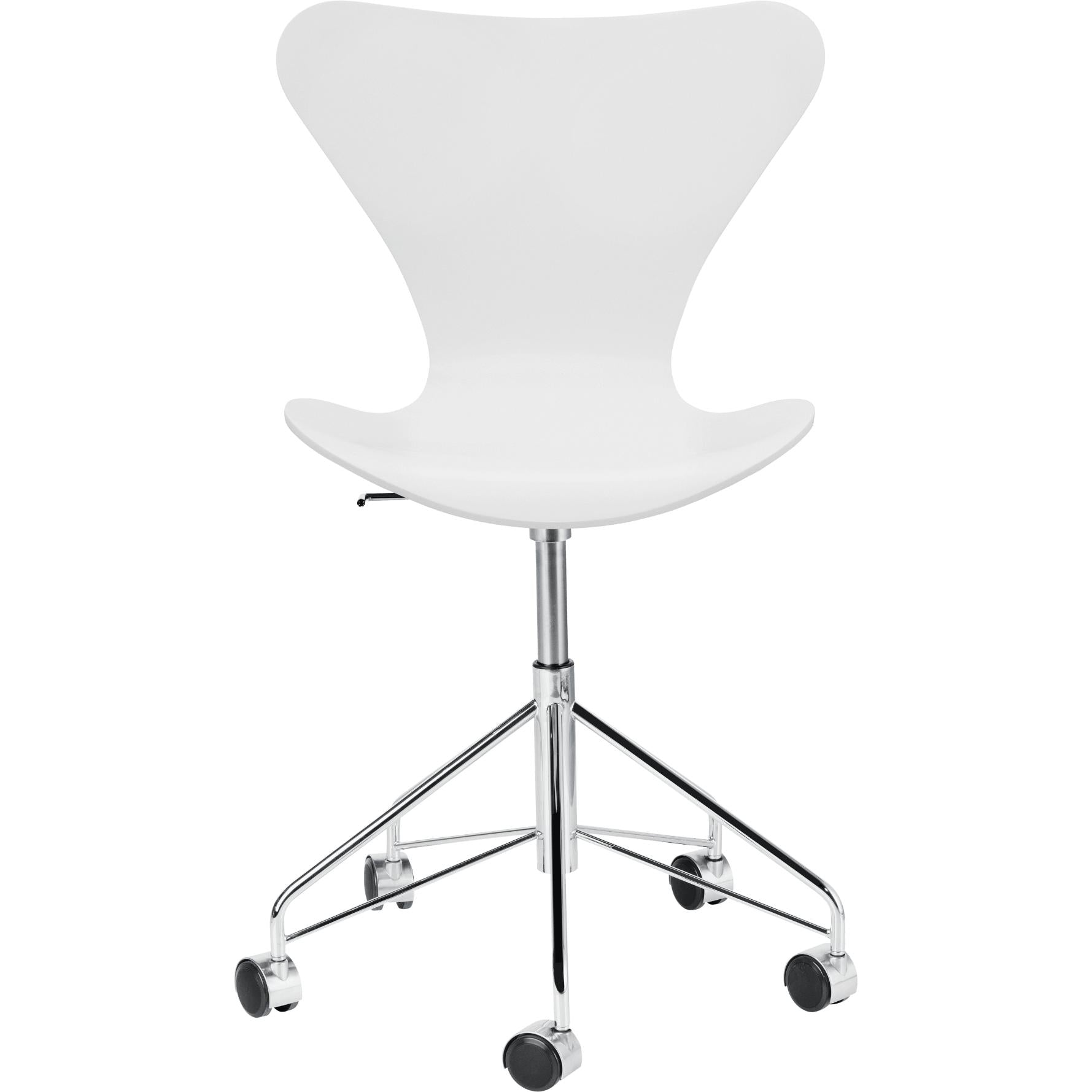 [product_category]-Fritz Hansen Series 7 Swivel Chair Fully Lacquered, White-Fritz Hansen-3117-100-FRI-1