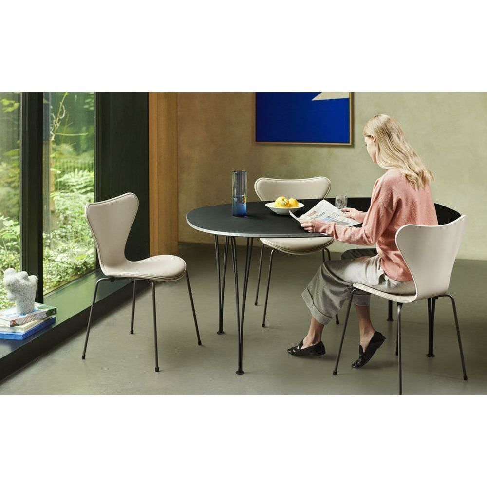 [product_category]-Fritz Hansen Super Ellipse Dining Table 100x150 Cm, White/Warm Graphite-Fritz Hansen-B612-White-Warm-Graphite-150x100x72-FRI-9