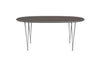 Fritz Hansen Superellipse™ Extendable Table Chrome 100 X170/270 Cm, Grey Laminate