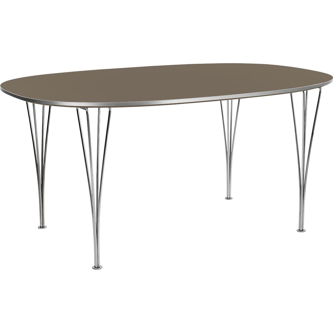 [product_category]-Fritz Hansen Super Ellipse Table 100 X170 Cm, Brown Ottawa Laminate-Fritz Hansen-B616-brown ottawa-FRI-1