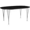Fritz Hansen Super Elipse Tabulka 120 x180 cm, černý laminát