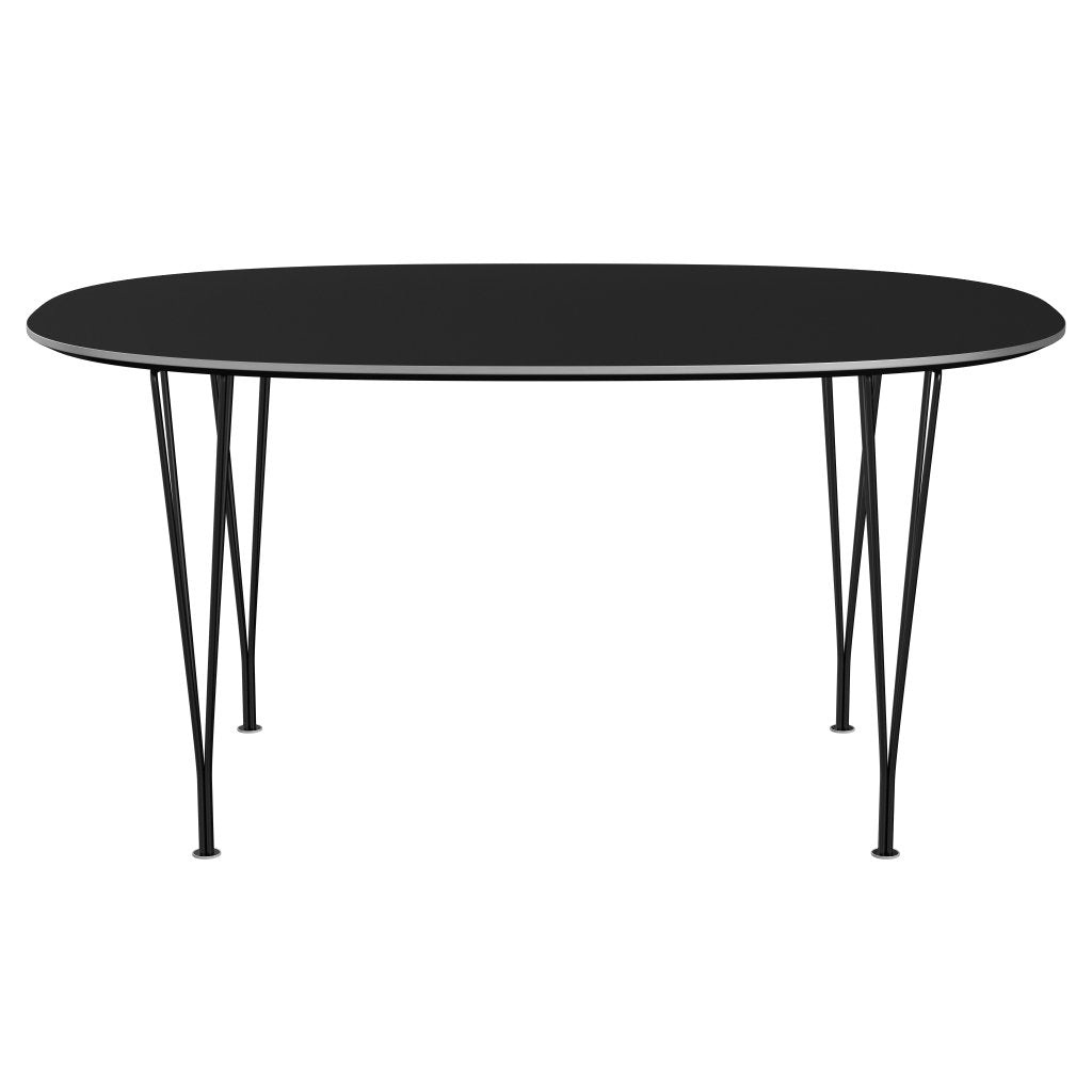 [product_category]-Fritz Hansen Superellipse Dining Table Black/Black Fenix Laminates, 150x100 Cm-Fritz Hansen-B612-FXBLL-SPAL-DRBL-FRI-1