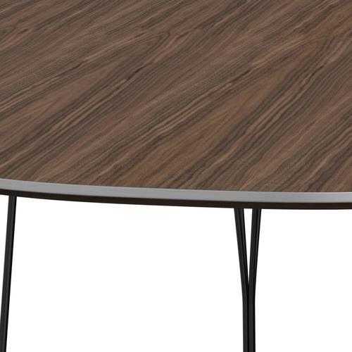 [product_category]-Fritz Hansen Superellipse Dining Table Black/Walnut Veneer, 240x120 Cm-Fritz Hansen-B614-WAL001-SPAL-DRBL-FRI-4