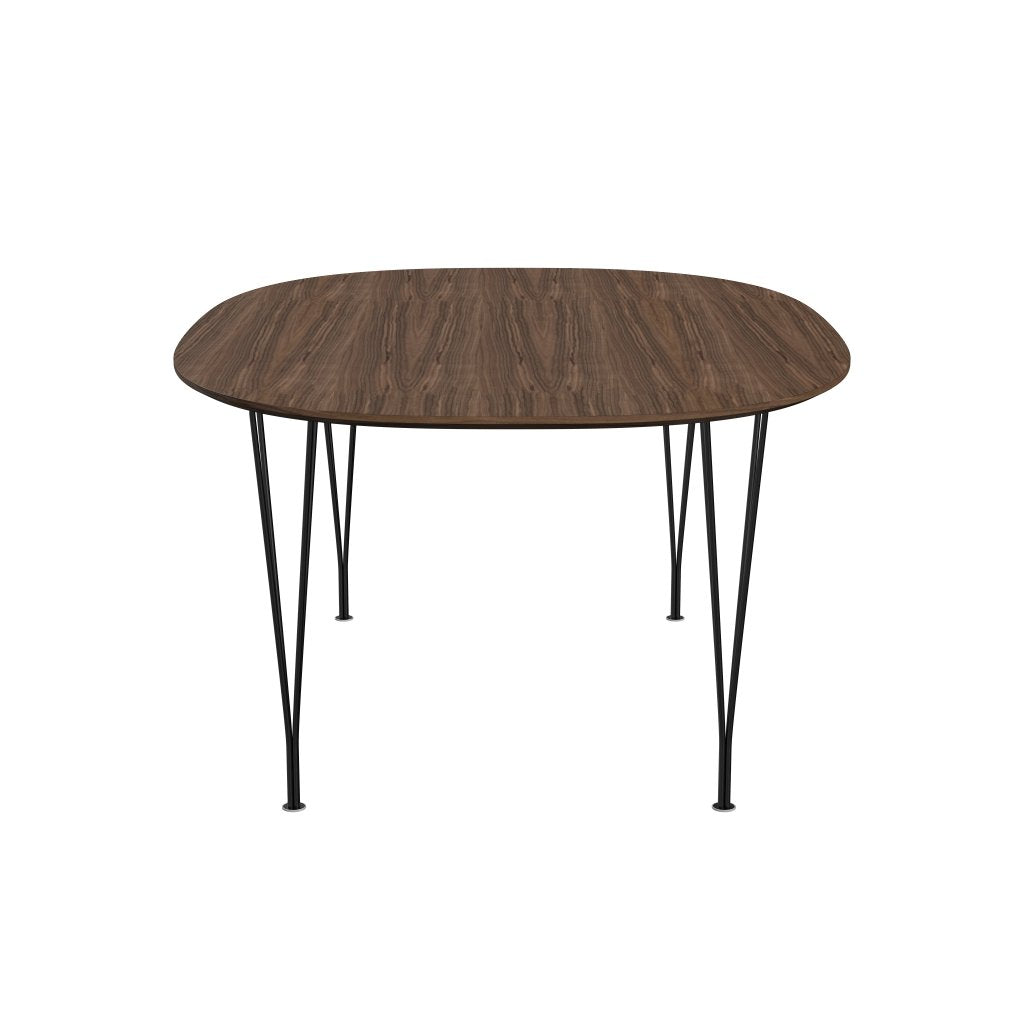 [product_category]-Fritz Hansen Superellipse Dining Table Black/Walnut Veneer With Walnut Table Edge, 180x120 Cm-Fritz Hansen-B613-WAL001-WAL001-DRBL-FRI-3