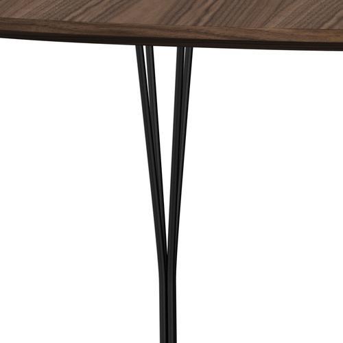 [product_category]-Fritz Hansen Superellipse Dining Table Black/Walnut Veneer With Walnut Table Edge, 180x120 Cm-Fritz Hansen-B613-WAL001-WAL001-DRBL-FRI-4