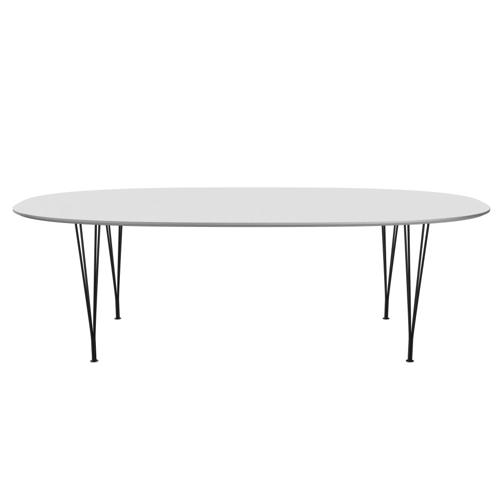 [product_category]-Fritz Hansen Superellipse Dining Table Black/White Fenix Laminates, 240x120 Cm-Fritz Hansen-B614-FXWHL-SPAL-DRBL-FRI-1