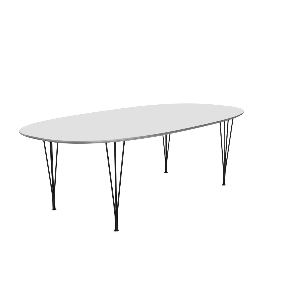 [product_category]-Fritz Hansen Superellipse Dining Table Black/White Fenix Laminates, 240x120 Cm-Fritz Hansen-B614-FXWHL-SPAL-DRBL-FRI-2