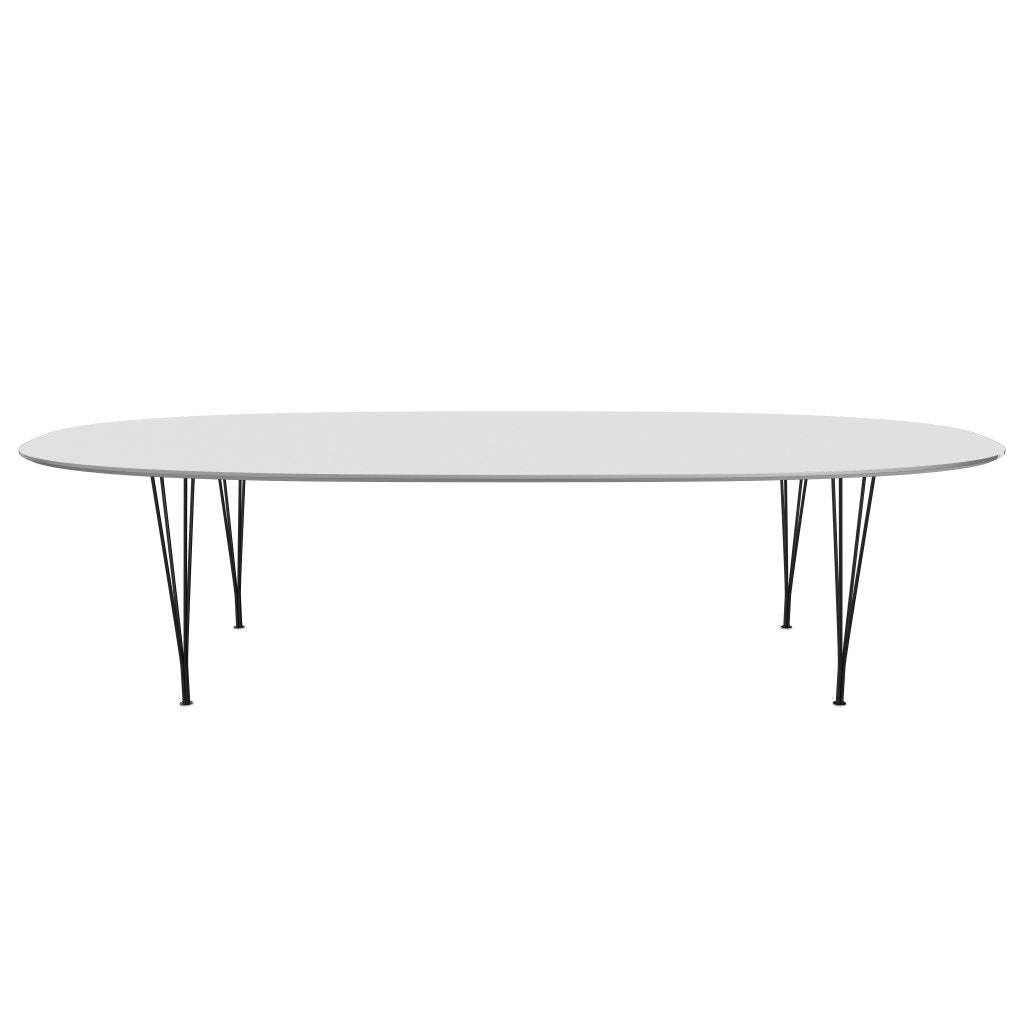 [product_category]-Fritz Hansen Superellipse Dining Table Black/White Fenix Laminates, 300x130 Cm-Fritz Hansen-B617-FXWHL-SPAL-DRBL-FRI-1