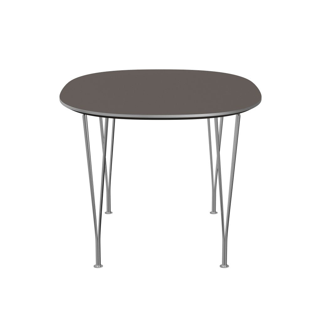 [product_category]-Fritz Hansen Superellipse Dining Table Chrome/Grey Fenix Laminates, 135x90 Cm-Fritz Hansen-B611-FXGRL-SPAL-CST-FRI-3