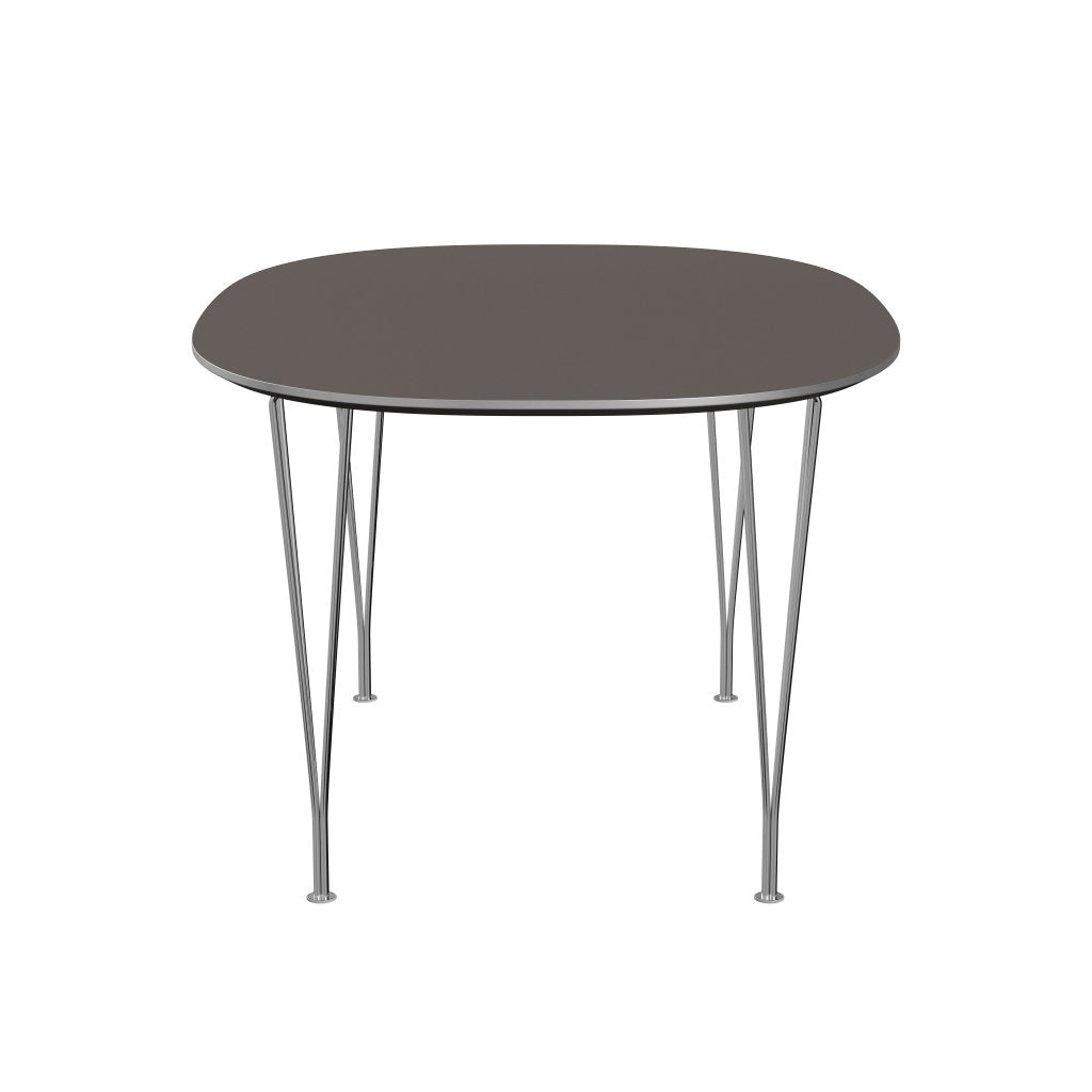[product_category]-Fritz Hansen Superellipse Dining Table Chrome/Grey Fenix Laminates, 150x100 Cm-Fritz Hansen-B612-FXGRL-SPAL-CST-FRI-3