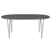 Fritz Hansen Superellipse jídelní stůl Chrome/Grey Fenix ​​Lamináty, 180x120 cm